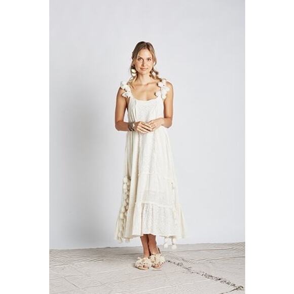 Z&L Dresses & Skirts - Z&L Made With Love Cream Bohemian Maxi Dress